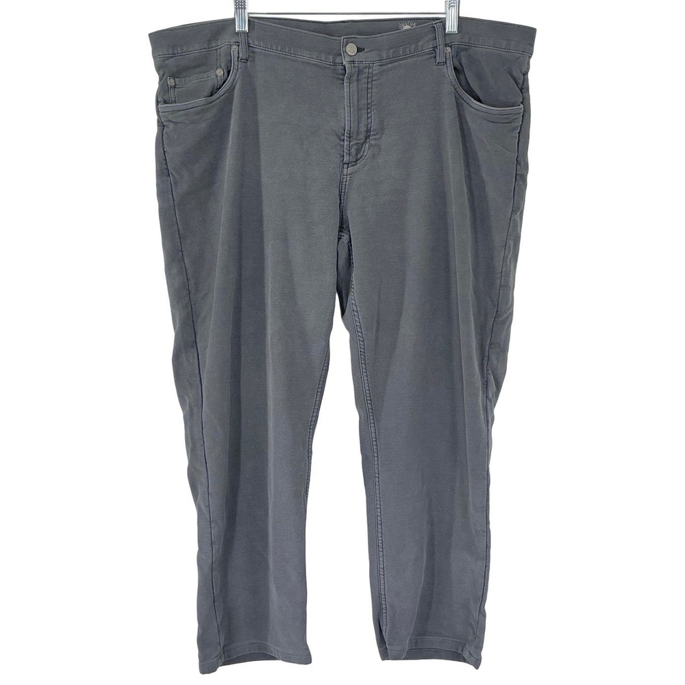 Faherty Men's Size 42 Stretch Terry 5-Pocket Slate/Grey Casual Pants